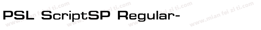 PSL ScriptSP Regular字体转换